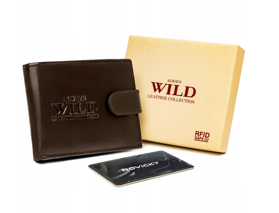 Гаманець чоловічий  Always Wild N0035L-SCR/3209 Brown